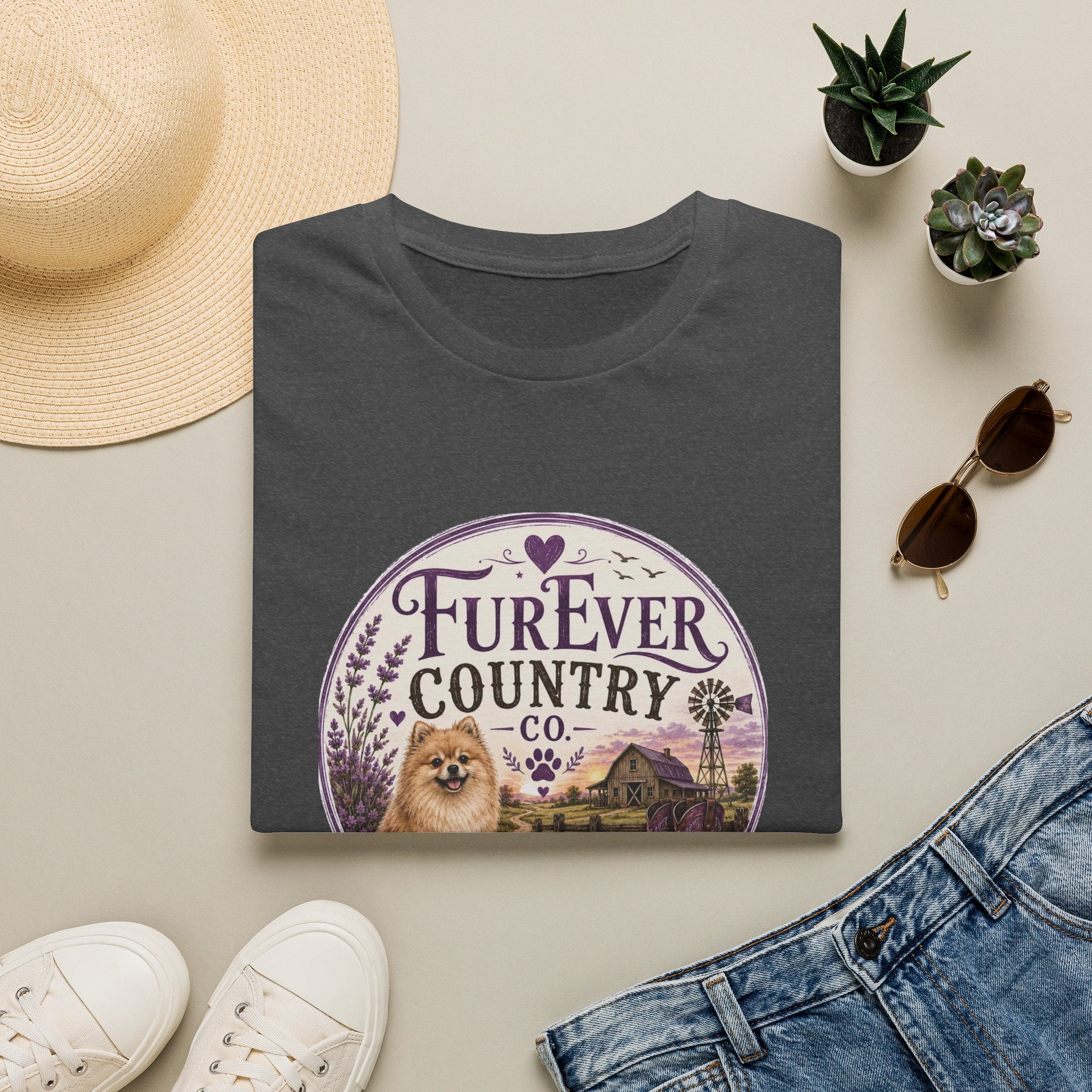 FurEver Country T-Shirt — Cozy Dog & Farm Life Graphic Tee