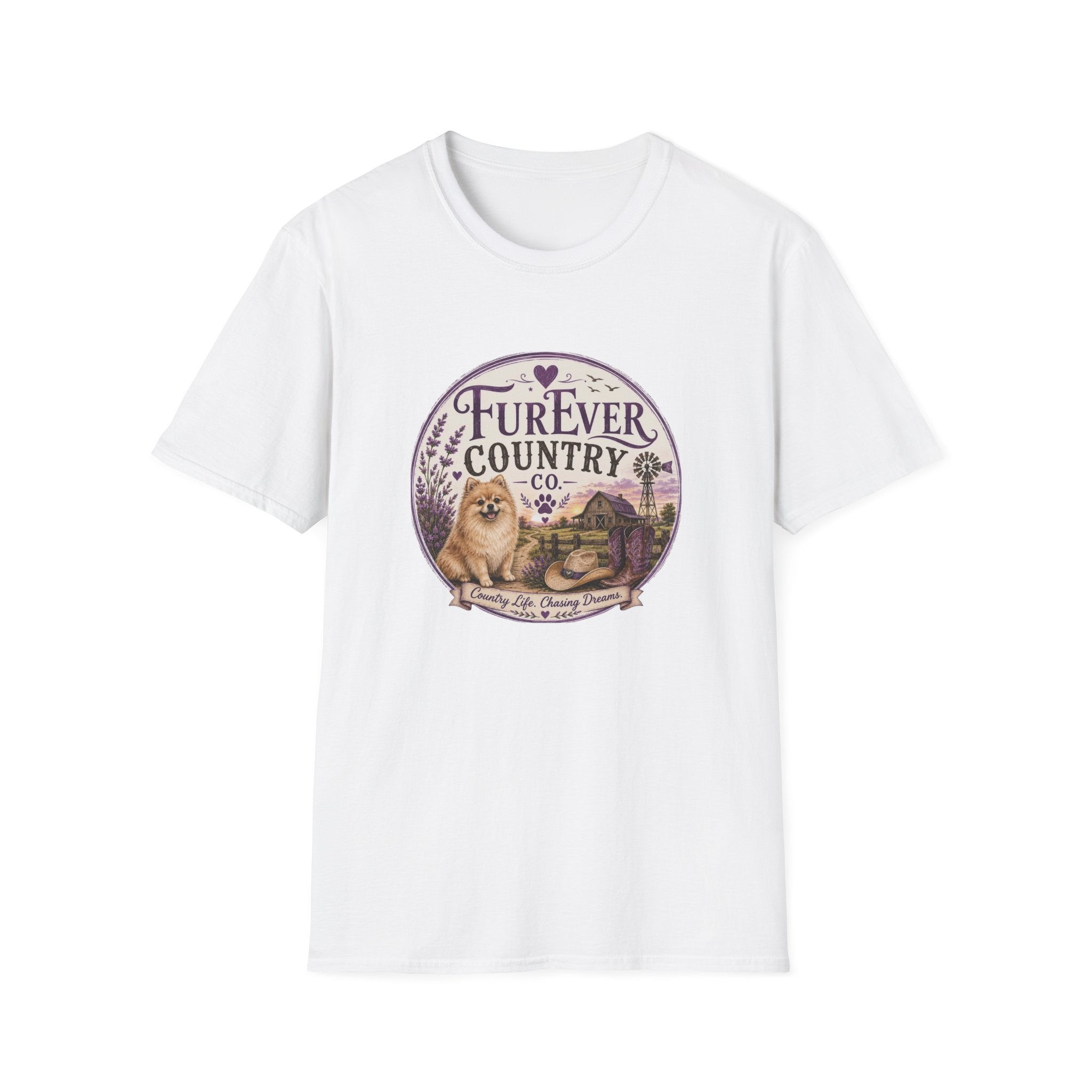 FurEver Country T-Shirt — Cozy Dog & Farm Life Graphic Tee