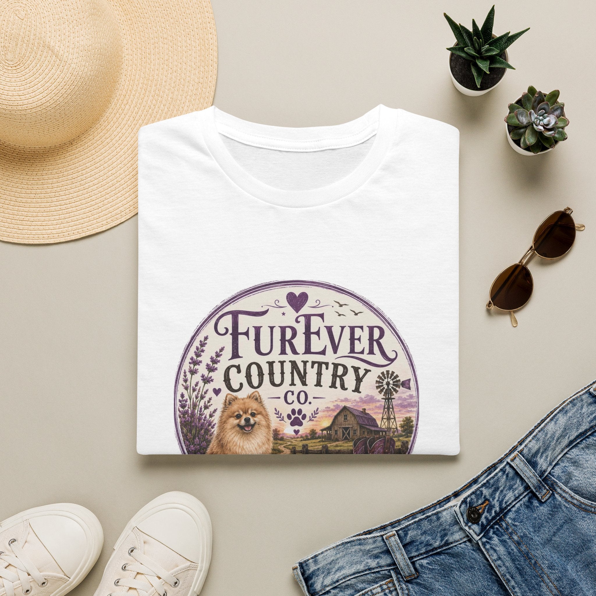 FurEver Country T-Shirt — Cozy Dog & Farm Life Graphic Tee
