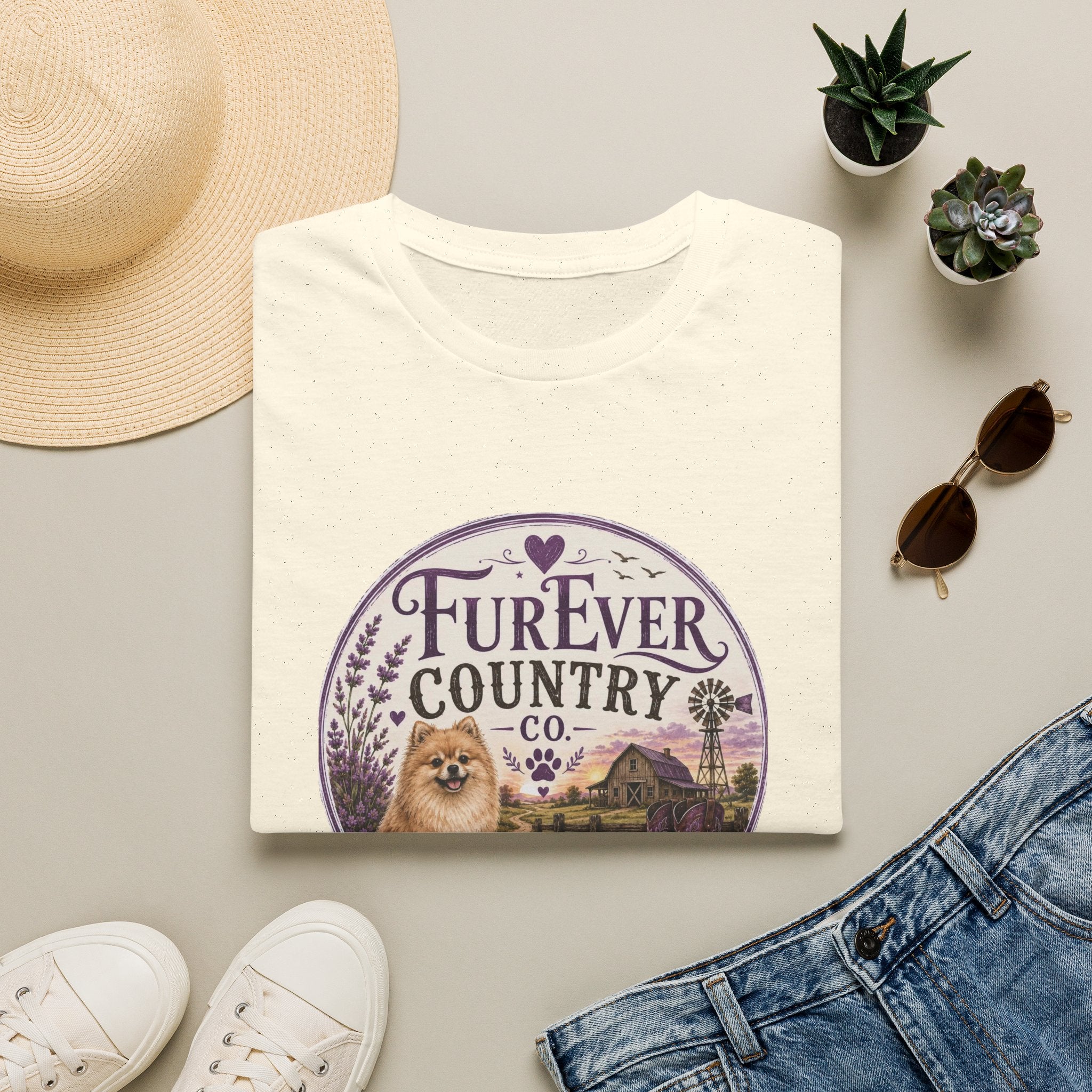 FurEver Country T-Shirt — Cozy Dog & Farm Life Graphic Tee