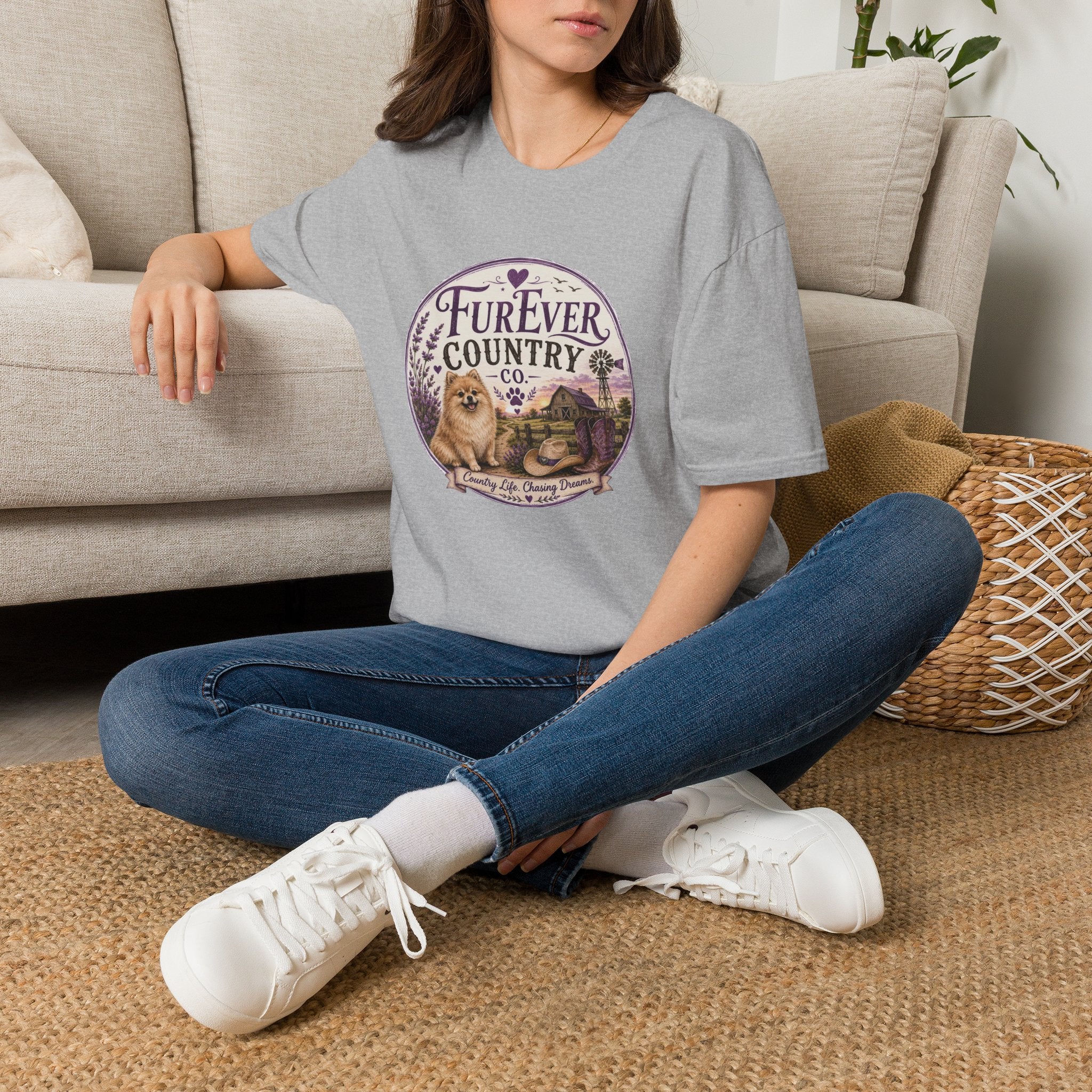 FurEver Country T-Shirt — Cozy Dog & Farm Life Graphic Tee