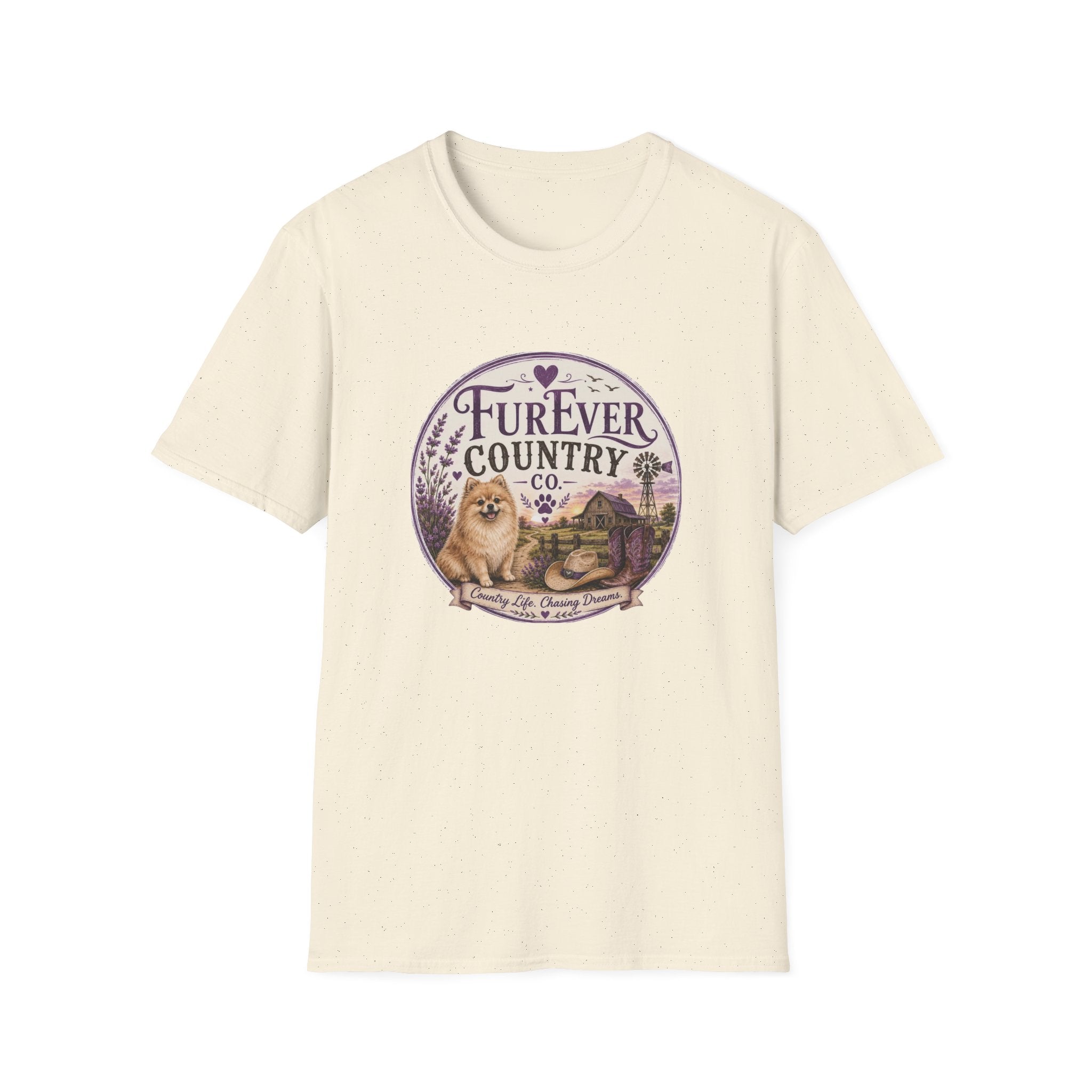 FurEver Country T-Shirt — Cozy Dog & Farm Life Graphic Tee
