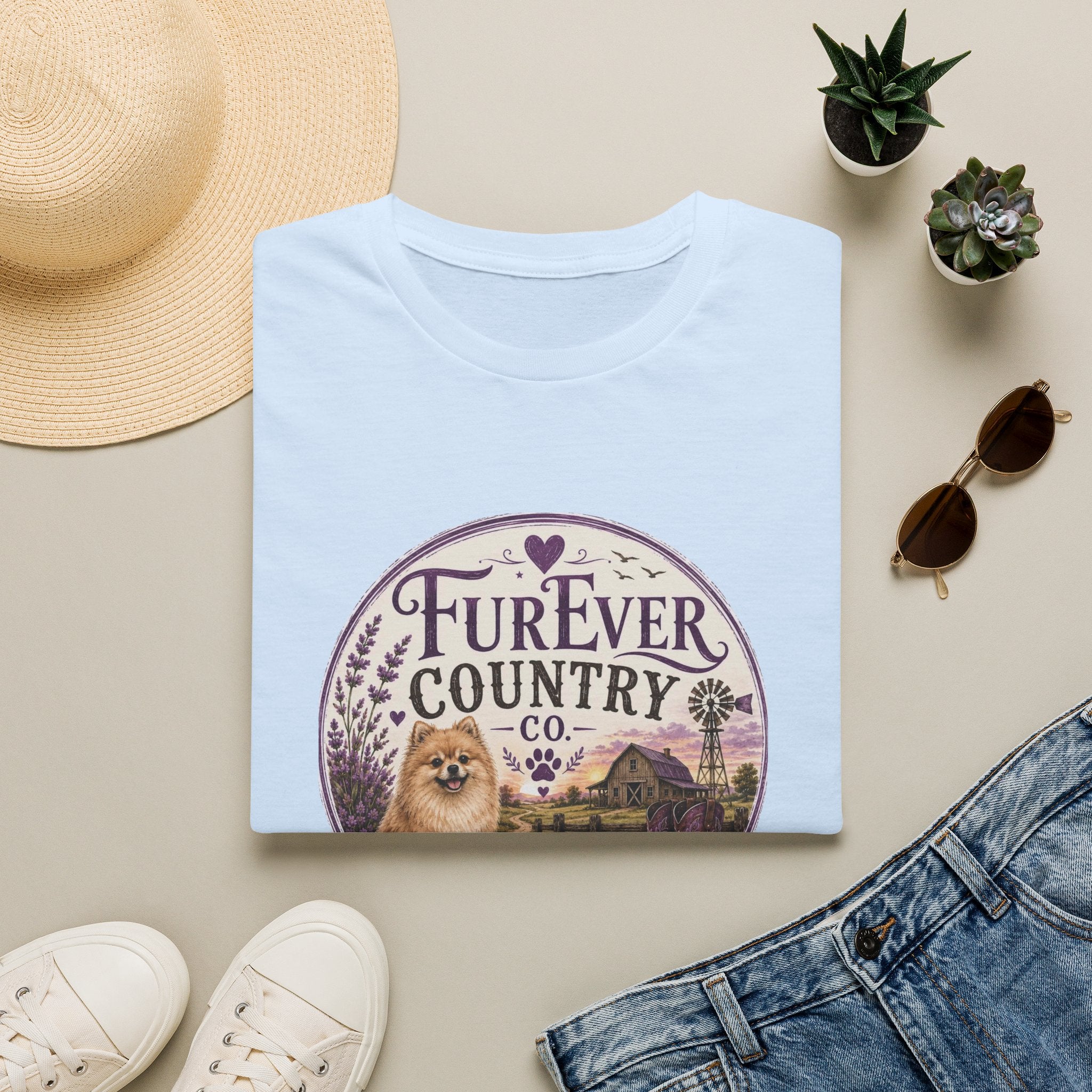 FurEver Country T-Shirt — Cozy Dog & Farm Life Graphic Tee
