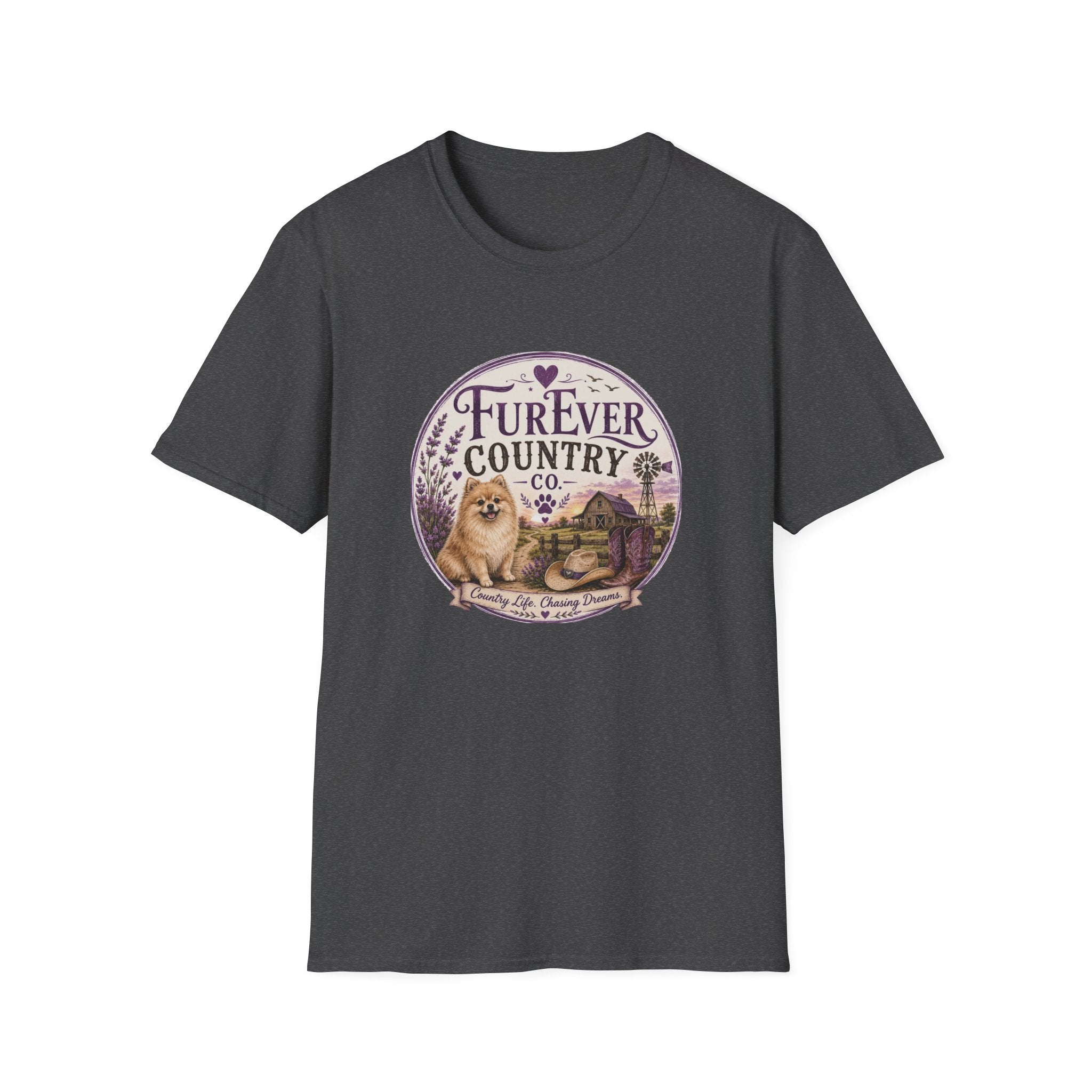 FurEver Country T-Shirt — Cozy Dog & Farm Life Graphic Tee