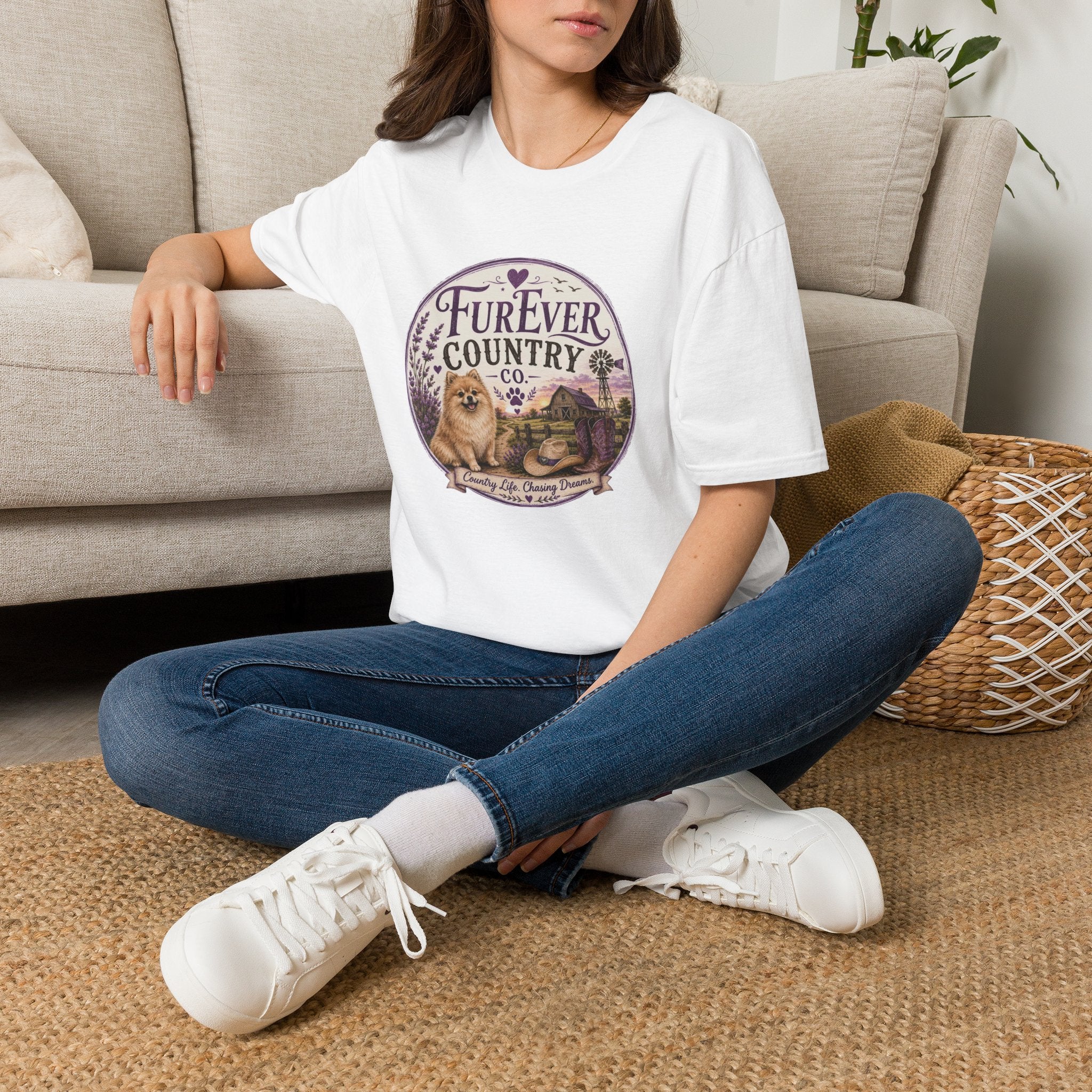 FurEver Country T-Shirt — Cozy Dog & Farm Life Graphic Tee